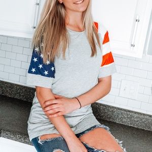 Americana 3/4 Sleeve T-shirt